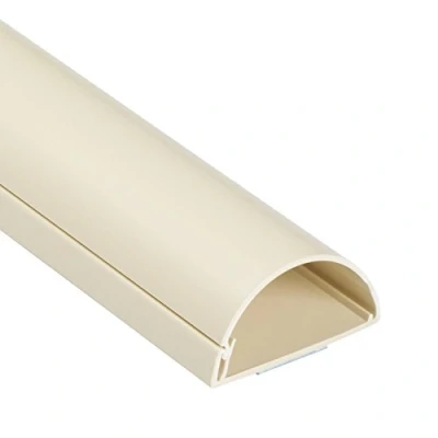 Immagine di D Line 1M5025M, Canalina Coprifili, Per Cavi, Passacavi Pavimento, Canale Battiscopa, Muro 50 x 25 mm 1 m Lunghezza Magnolia