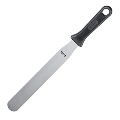 Immagine di Westmark Paletta da pasticcere professionale, Dritta, Flessibile, Dimensioni lama: 3,5 x 25,5 cm, Lunghezza: 38,5 Acciaio inox/Plastica, Master Line, Nero/Argento, 31232270