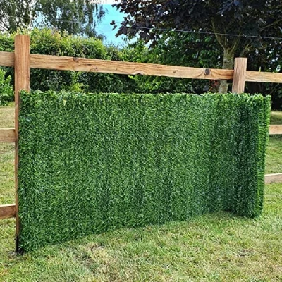 Immagine di True prodotti EverGreen 1 x 3 m siepe artificiale conifera plastica privacy recinzione da giardino verde