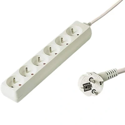 Immagine di PremiumCord PP6 10 prolunghe e multiple m 6 presa(e) AC Bianco