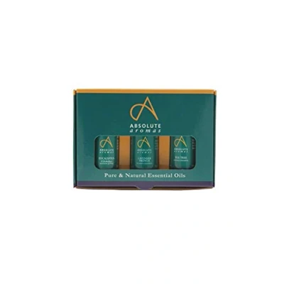 Immagine di Absolute Aromas Top 3 Oli Essenziali Set Pz da 10 ml 100% Puri di Eucalipto, Lavanda e Tea Tree (Melaleuca)