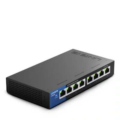 Immagine di Linksys lgs108 di eu RTL unman Aged 8 porte switch Gigabit Retail Pack