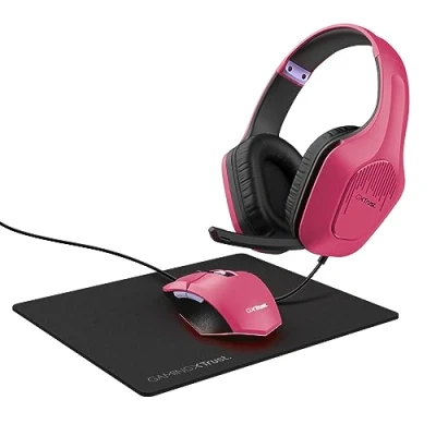 Immagine di TRUST GXT790P TRIDOX 3 IN 1 BUNDLE PNK