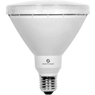 Immagine di Riflettore parabolico in alluminio PAR38 LED, 15 W, 230 V, E27, coloro caldo, IP44, lampadina a riflettore, soluzione alternativa, 60 80 per giardino, picchetti, esterni