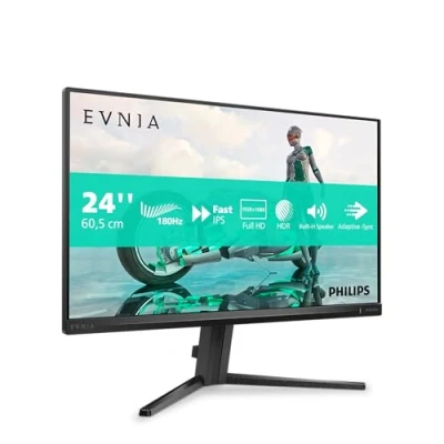 Immagine di Philips Evnia 24M2N3200S Monitor da gioco FHD 24 pollici, 180 Hz, 0,5 ms, FreeSync Prem., G Sync comp. (1920x1080, HDMI 2.0, DisplayPort 1.4) nero grigio