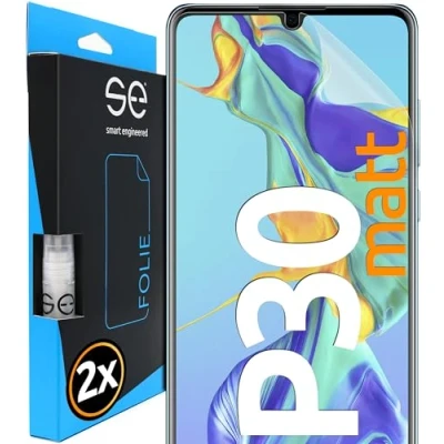 Immagine di smart engineered 3D Pellicola Opaca di Protezione dello Schermo per Huawei P30 antiriflesso [2 Pezzi Opaco, Case Friendly, Protettiva TPU