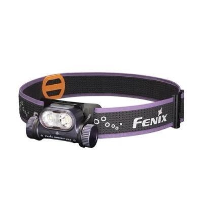 Immagine di FENIX HM65R T v2.0 Torcia da testa leggera ricaricabile per corsa e attività all&#039;aperto, 1600 lumen, 170 m, 300 ore massime, fascia sportiva regolabile bidirezionale, fascio bianco caldo,