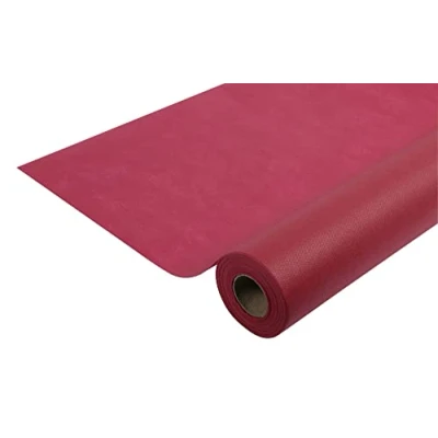 Immagine di Pro Nappe Cod. R785008I Tovaglia monouso in tessuto non Spunbond Rotolo 1,20 x 50 Mt Materiale antistrappo, idrorepellente e facile da pulire Bordeaux