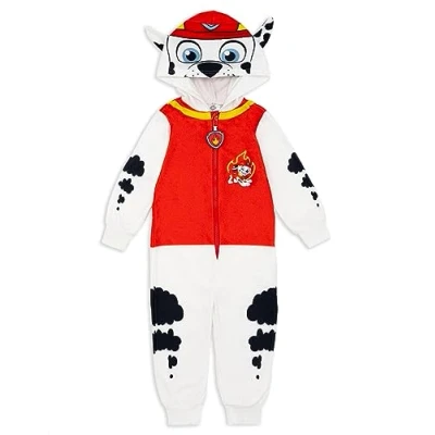 Immagine di Paw Patrol Boys&#039; Marshall Character Costume Onesie Intraprendi Avventure Piene d&#039;azione Perfetto per Il Gioco, l&#039;esplorazione e Le Notti accoglienti Realizzato Massimo Comfort