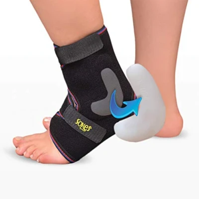 Immagine di SOLES Tutore in Neoprene per Malleolo e Caviglia, Adatta ad Entrambi i Piedi Respirante, Soffice, Flessibile, Confortevole Riduce il Dolore Previene le Lesioni Regular, Taglia Unica