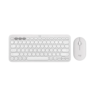 Immagine di Logitech Pebble 2 Combo Layout Internazionale QWERTY, Bianco