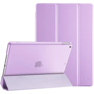 Immagine di ProCase Cover iPad 9/8/7 Generazione, Custodia 10,2 Pollici 2021/2020/2019 [A2602 A2603 A2604 A2605 A2270 A2428 A2429 A2430 A2197 A2198 A2200] con Auto Svegliati/Sonno Rosa viola