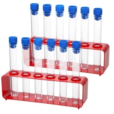 Immagine di HiCOZZIE 1 Set di Provette da 15 X 100 mm con Tappi e Supporto A 6 Fori per Rack, Decorazioni Feste Infermiere