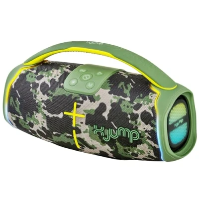 Immagine di X JUMP XJ 150 Cassa Wireless Portatile Amplificata 60W, Alte Prestazioni, Funzione TWS, USB, AUX IN, Microfono Incorporato, Speaker Resistente all&#039;Acqua Waterproof IPX5, Verde Militare