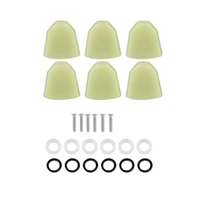 Immagine di Pulsante per accordatura chitarra, 6 pezzi / set Testa a meccaniche bottone chitarra(verde)