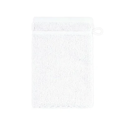 Immagine di Frottana Guanto di lavaggio perlato, in 100% cotone, neve, 20 x 15 cm