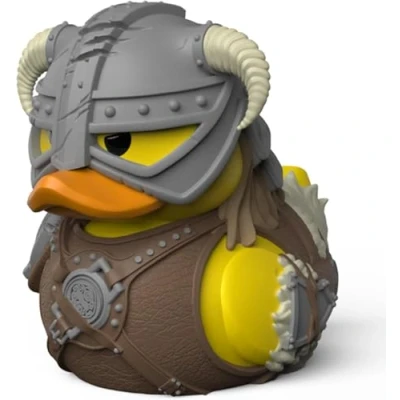 Immagine di TUBBZ Statuetta di anatra in vinile da collezione Dovahkiin, edizione scatola, prodotto ufficiale Skyrim, videogiochi fantasy