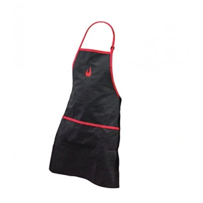 Immagine di Char Broil 140 517 Grembiule per Barbecue con Tasche, Nero e Rosso