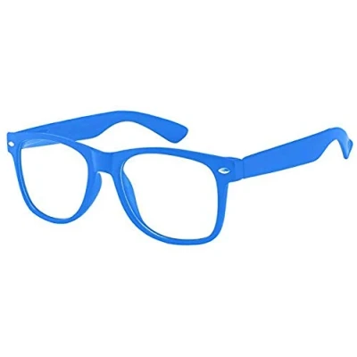 Immagine di Boolavard Kids Nerd Occhiali Clear Lens Geek Finti per Ragazze Ragazzi età 4 12 (Blu)