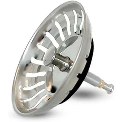 Immagine di MINISMUS 82 mm Tappo lavandino Cucina regolabile in altezza Tappi Lavello Acciaio universale per