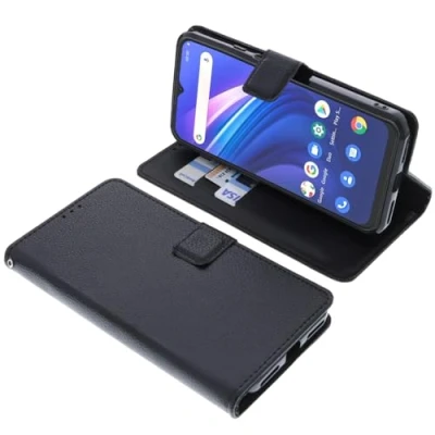 Immagine di foto kontor Custodia a libro compatibile con Cubot P80 cover di colore nero