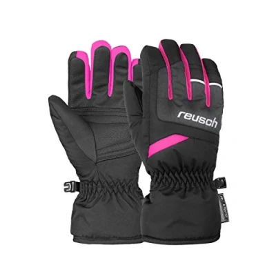 Immagine di Reusch Bennet R Tex Xt Guanti, Bambini, Nero/Nero Melange/Rosa GLO, 6