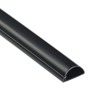Immagine di D Line 1M3015B, Passacavi, Canalina Tubo Copricavi, Passacavi Pavimento 30 x 15 mm 1 m Lunghezza Nero