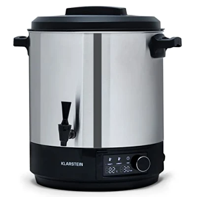 Immagine di Klarstein Dispenser Acqua Calda per Casa, Erogatore Instantaneo 25L, Distributore Ufficio Elettrico in Acciaio Inossidabile da 2000W, con Rubinetto Tè e Bevande