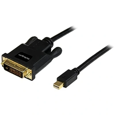 Immagine di StarTech.com Cavo da Mini DisplayPort a DVI 1,8 m, Adattatore Passivo DP Single Link 1080p, mDP o Thunderbolt 1/2 Mac/PC Monitor (MDP2DVIMM10B)