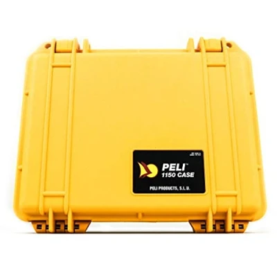 Immagine di PELI 1150 Protector Case Camera Mirrorless, IP67 Impermeabile e a Prova di Polvere, Capacità 3L, Prodotto in USA, Senza Schiuma, Colore Giallo