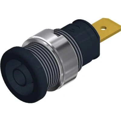Immagine di SKS Hirschmann SEB 2620 F6,3 Presa di sicurezza da laboratorio verticale Ø perno: 4 mm Nero 1 pz.