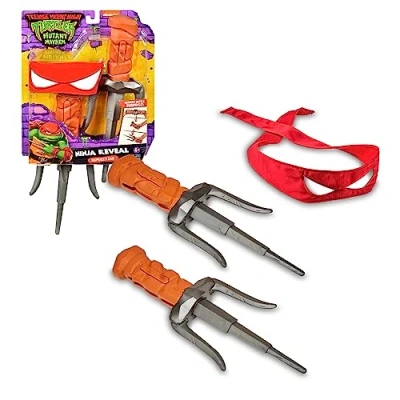Immagine di GIOCHI PREZIOSI TARTARUGHE NINJA 2023 CAOS MUTANTE SET ROLE PLAY MASCHERA E ARMI DA COMBATTIMENTO DELLA TARTARUGA RAFFAELLO STELLA INCLUSA BAMBINI BAMBINE A PARTIRE DAI 4 ANNI