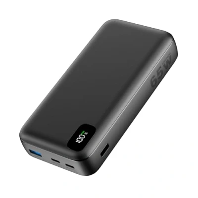 Immagine di A ADDTOP Power Bank 20000mAh PD 65W Caricabatterie Portatile, PD3.0 QC4.0 Ricarica Rapida USB C con 3 Uscite Batteria Esterna per Laptop MacBook Dell XPS iPad Tablet Steam Deck iPhone