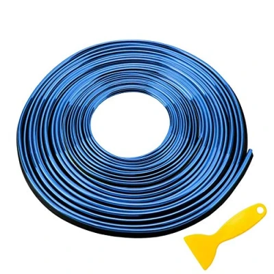 Immagine di ETOPARS Modanatura Decorativa per Auto 10M Blu Interni Modanature Striscia Decorazione Flessibile Trim Strip Linea Autoadesiva
