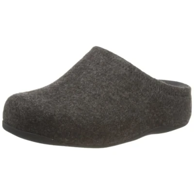 Immagine di Fitflop Shuv Cushy Felt Clog Slippers, Zoccoli Donna, Tutto Nero, 36 EU