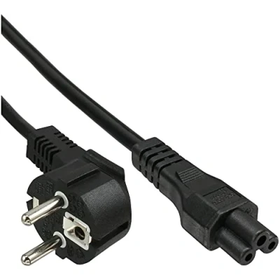 Immagine di InLine 21964 Cavo Alimentazione Notebook, Spina Schuko CEE 7/7 90 a Presa IEC 320 C5, 2 m, Nero