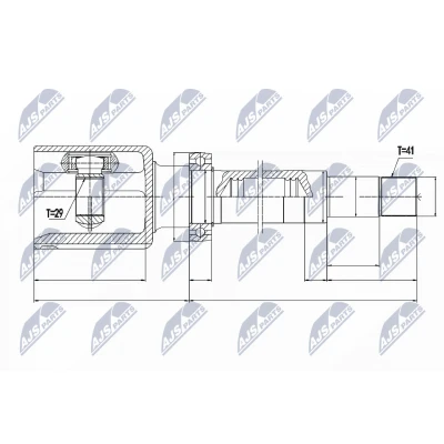 Immagine di PASCAL G8G020PC Albero motore / Semiasse Assale anteriore Dx FORD: Transit Custom V362 Bus, Van, FOCUS 3