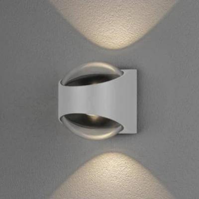 Immagine di Konstsmide Bitonto weiss 7884 250 Lampada da parete per esterni a LED ERP: E (A G) (monocolore) 11 W Bianco