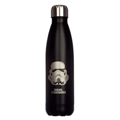 Immagine di Puckator BOT113, Bottiglia Termica in Acciaio 500 ml Stormtrooper Nero