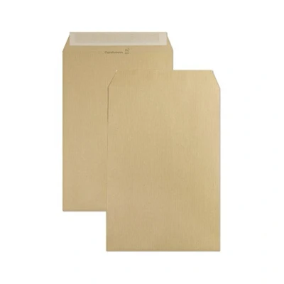 Immagine di Clairefontaine 5744C confezione de 50 Buste Kraft Scanalate Marrone B5 176x250 mm Autoadesive 90g/m²