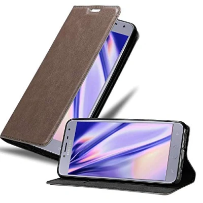 Immagine di Cadorabo Custodia Libro per Samsung Galaxy J4 2018 in BRUNO CAFÉ con Vani di Carte, Funzione Stand e Chiusura Magnetica Portafoglio Cover Case Wallet Book Etui Protezione