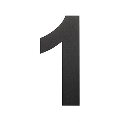 Immagine di nanlyiau Numeri civici Nero Numero di Acciaio civico esterno in Solido Inossidabile 304,Aspetto Fluttuante 8in/20.5cm(1)
