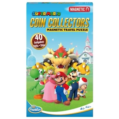Immagine di ThinkFun Coin Collectors Magnetico Perfetto per Il Viaggio e Come Regalo. Un Gioco di logica Non Solo i Fan Super Mario, Colore, 76547