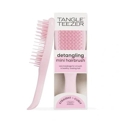 Immagine di Tangle Teezer Spazzola Districante Ultimate, Elimina Nodi e Riduce i Capelli Spezzati, Mini per da Viaggio, Mani Piccole Tutti Tipi di Capelli, Rosa Millennial