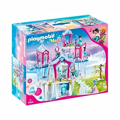 Immagine di PLAYMOBIL Magic 9469 Palazzo di cristallo con luminoso, Include gonna cambio colore, Dai 4 anni [Esclusivo Amazon]
