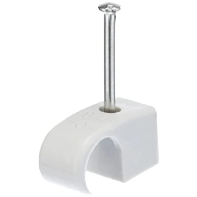 Immagine di Meister Morsetto Express, 10 14 mm, Grigio, 100 Pezzi in Pratico Set, per Il Fissaggio Cavi, premontato, Clip adesive, stringicavi, Fascette Chiodi, 7454230, mm Stück