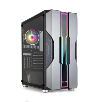 Immagine di TOOQ TQGCC103 B Case da gaming mid tower “NIGHTCITY EATX/ATX/Micro ATX/Mini ITX, vetro temperato, pannello frontale con LED ARGB, colore nero