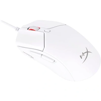 Immagine di HyperX Pulsefire Haste 2, Mouse Gaming Cablato, Illuminazione RGB, 6 Tasti Programmabili, 26000 DPI, Resistenza fino a 100 Milioni di Clic, Cavo HyperFlex 2,Compatibile con Diverse Piattaforme, Bianco