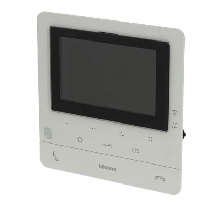 Immagine di Bticino 344682 VIDEOCITOFONO WIFI MONITOR INTERNO SMART, 2 Fili, Display Aggiuntivo 5&quot;&quot; a Colori, Touch Screen, con Vivavoce,Interfono, Spina Plug In, Risposta Chiamate e Apriporta da App, Bianco