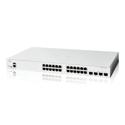 Immagine di Cisco Catalyst 1200 24T 4G Smart Switch, 24 porte GE, 4 SFP 1GE, protezione limitata a vita (C1200 4G)